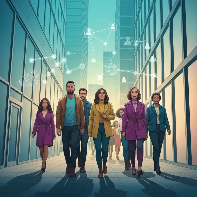 A visual representation of the invisible code of a social institution mapping human connections.