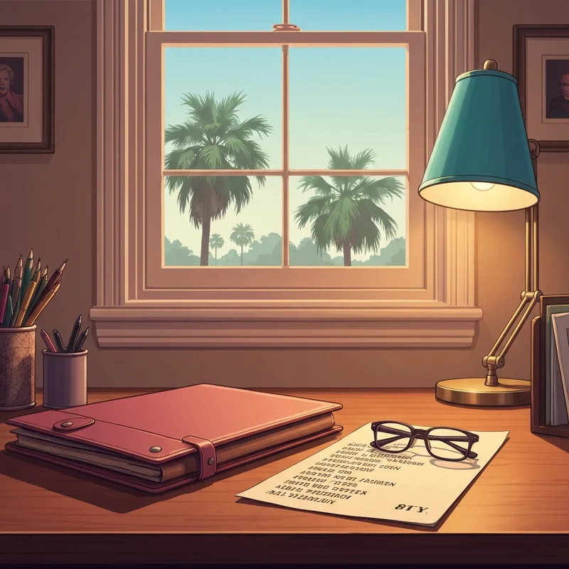 A serene and organized desk with a South Carolina social security office directory and a folder of documents, symbolizing bureaucratic clarity and peace of mind.