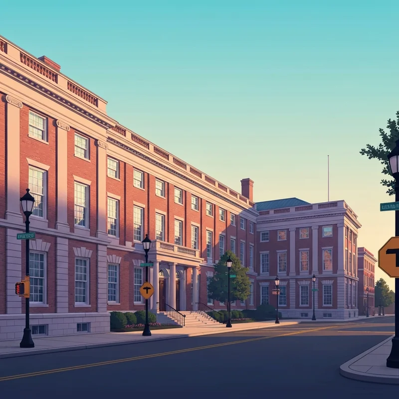 The exterior of a professional government building in a city setting, representing the social security office allentown pa.