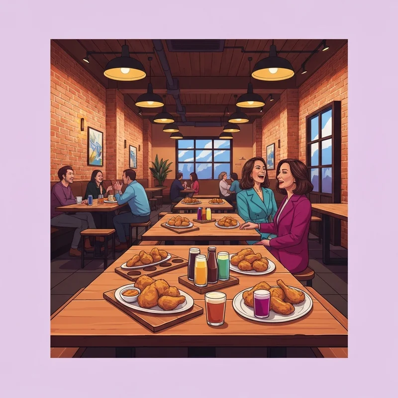 The warm and inviting interior of Chappys Social House featuring Southern comfort food and craft beer.