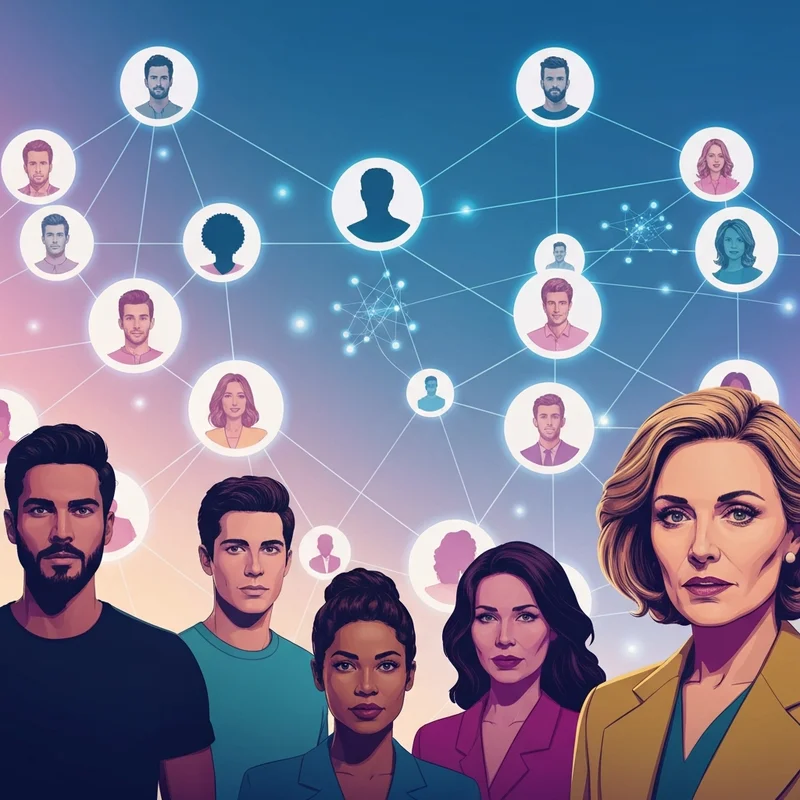 An abstract 3D visualization of the social sciences definition showing interconnected human nodes and digital data streams.