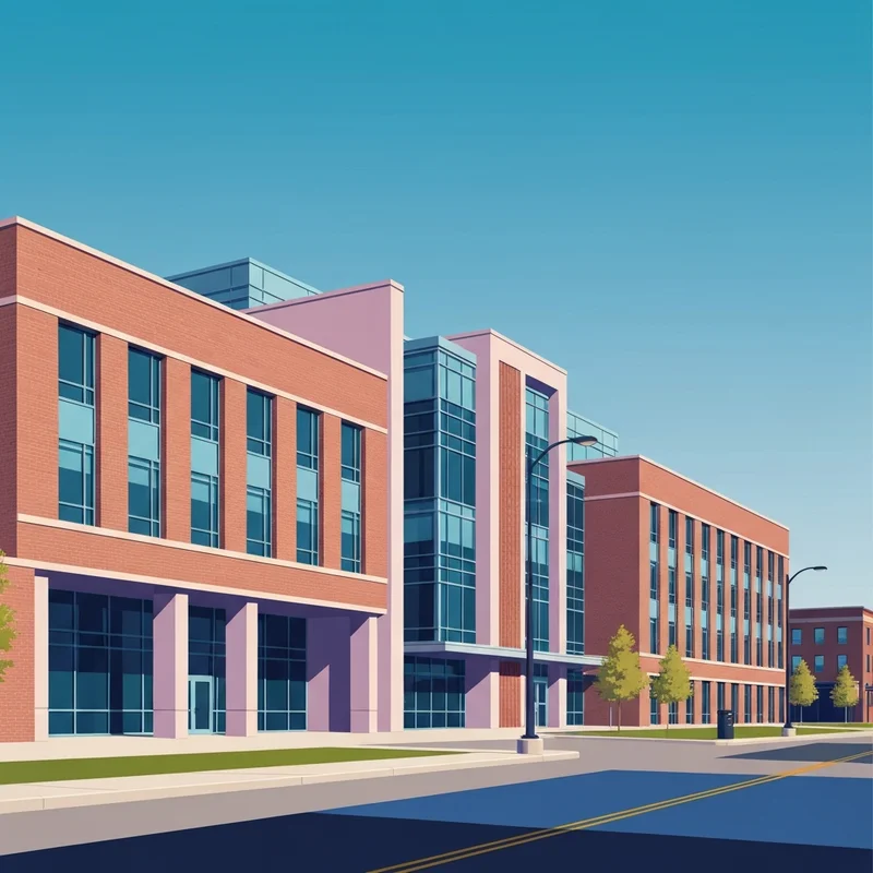 The exterior of the Federal Building on West Superior Street, home to the social security office duluth mn, under a clear blue sky.