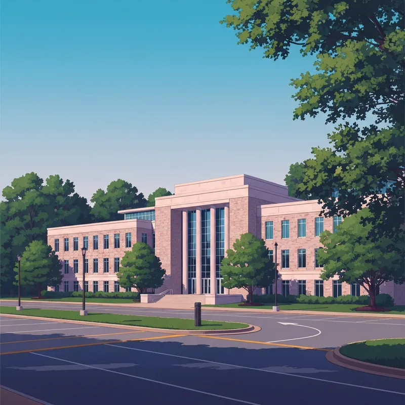 The exterior of a professional government building representing the Knoxville Social Security office with clear signage and accessible entrance.