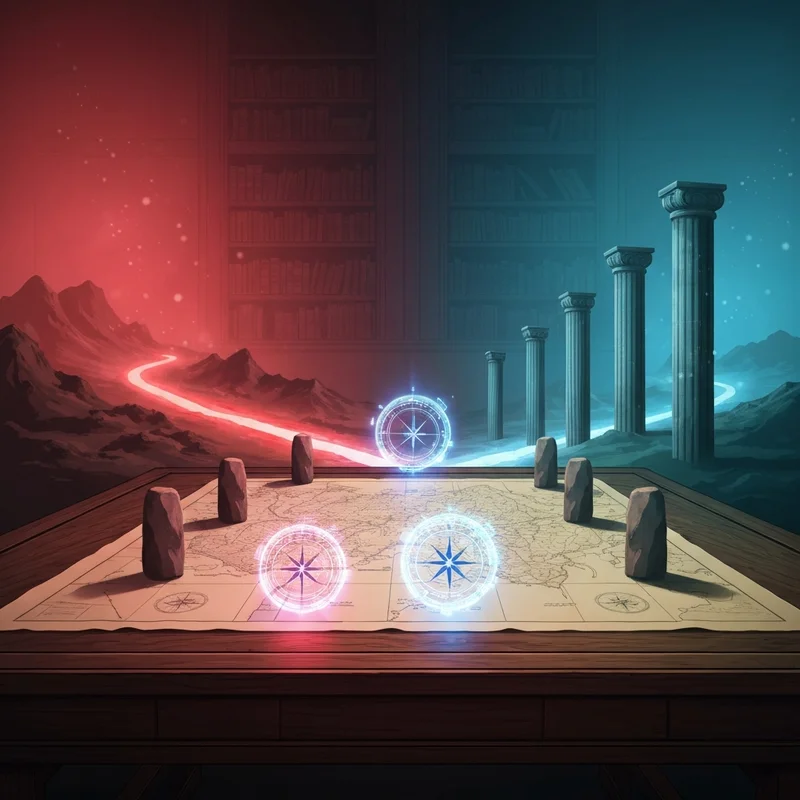 A conceptual, cinematic visualization of the complex intersection of nationalism socialism and historical political thought.