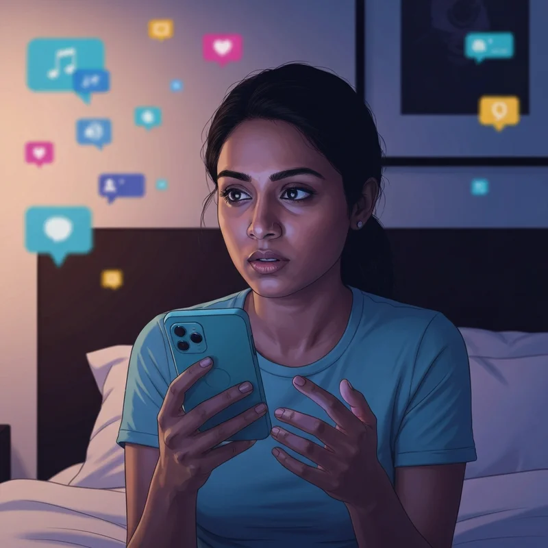 A symbolic representation of digital curiosity and social media trends with a focus on socially keeda subhashree context.