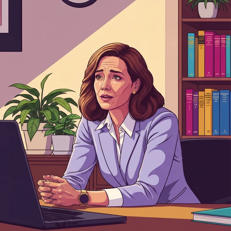 A modern, diverse social worker in a professional setting using active listening and social work skills to support a client.