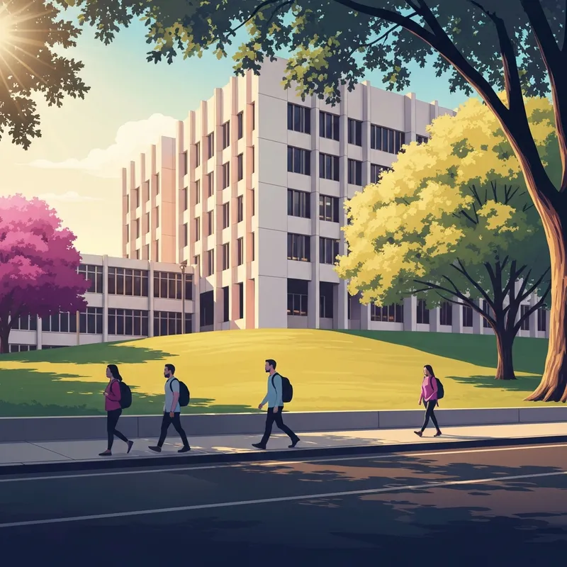 The exterior of the William H. Sewell Social Sciences Building at UW-Madison on a sunny day.