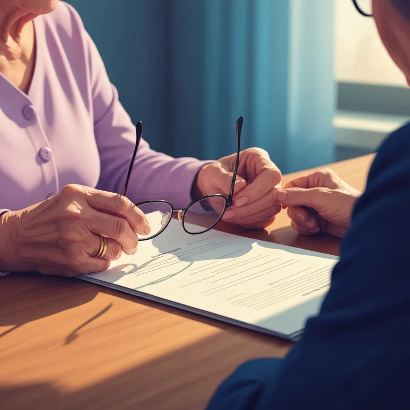 A supportive hand resting on a folder of medical documents, representing compassionate allowances social security and financial relief.