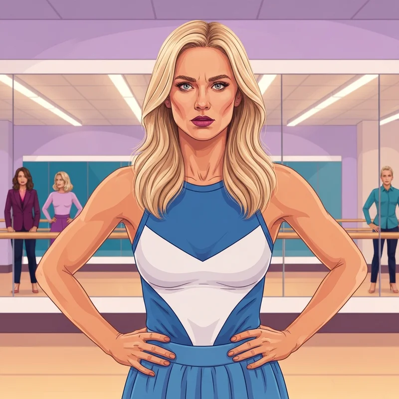 Ava Lahey during the Dallas Cowboys Cheerleaders training camp, representing the ava dcc social media post controversy and redemption.