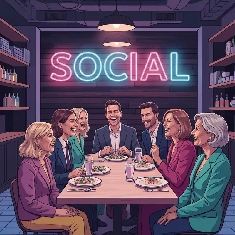 The vibrant interior of Inca Social Arlington featuring modern Peruvian decor and a social dining atmosphere.