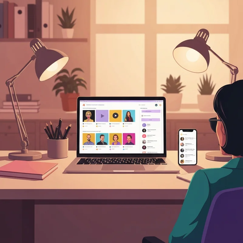 A strategic overview of top-rated ugc video platforms for social media managers featuring a professional workspace.