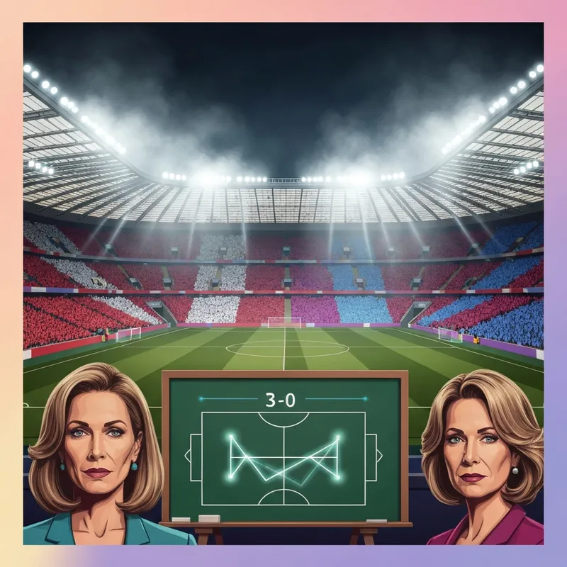 Cinematic wide shot of a modern football stadium at night under bright floodlights, representing the sunderland vs burnley match atmosphere.