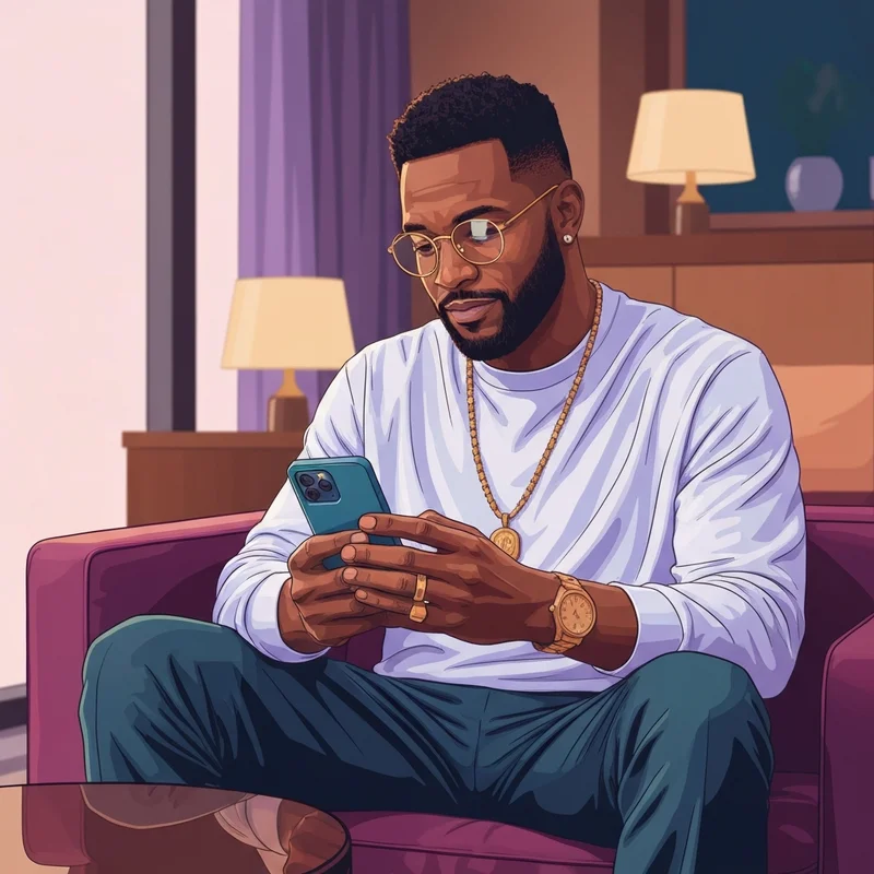 Professional athlete Travis Kelce has broken his social media silence with a new post, featuring a confident look in a modern setting.