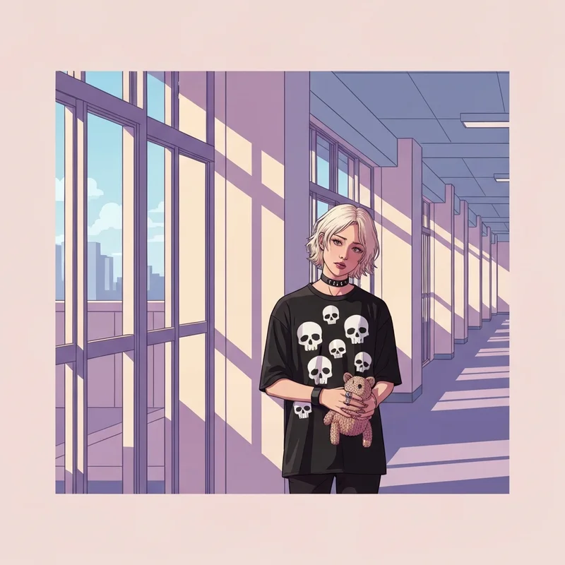 A detailed guide for the kanji social link in Persona 4 Golden featuring a tall, blonde youth with a tough exterior standing in a high school hallway.