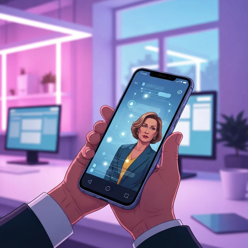 A modern smartphone showing a glowing AI interface with the text best ai for android displayed on a sleek screen.