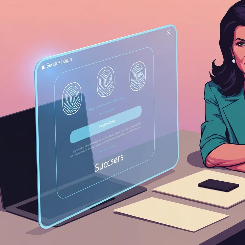 Secure login to chatgpt interface showing a professional dashboard with biometric security and seamless authentication.