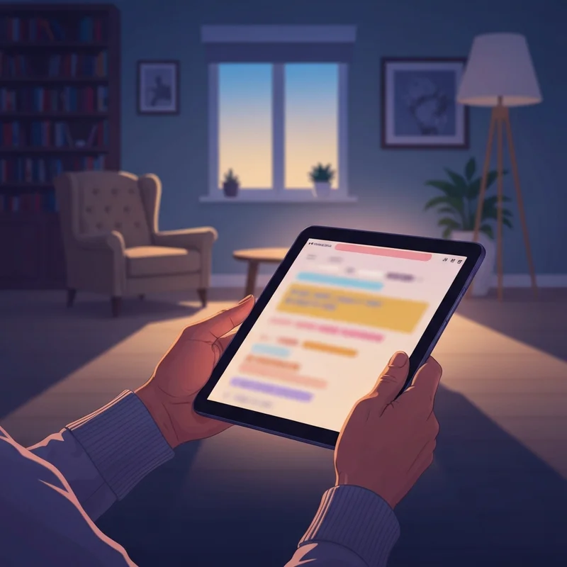 A private and secure best nsfw chat experience on a smartphone screen in a cozy room.