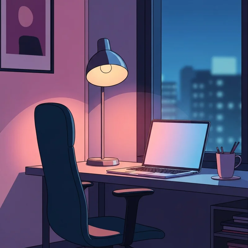 A serene, private digital sanctuary with soft glowing screens reflecting a sense of safety and free ai porn chat exploration.