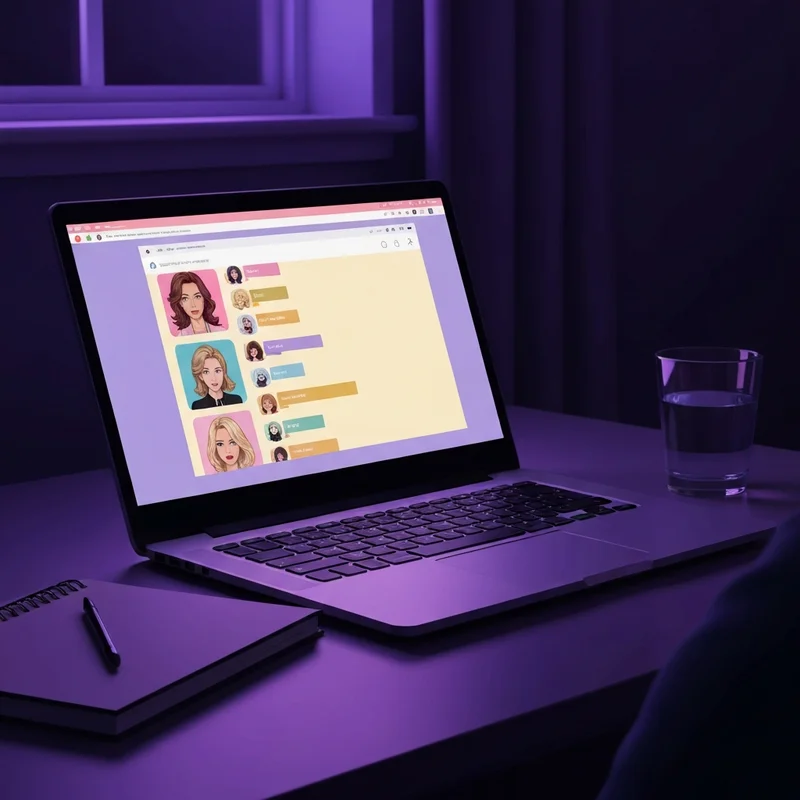 A glowing digital silhouette of a character-based AI interface showing a private roleplay session with the text character ai chat free no sign up.