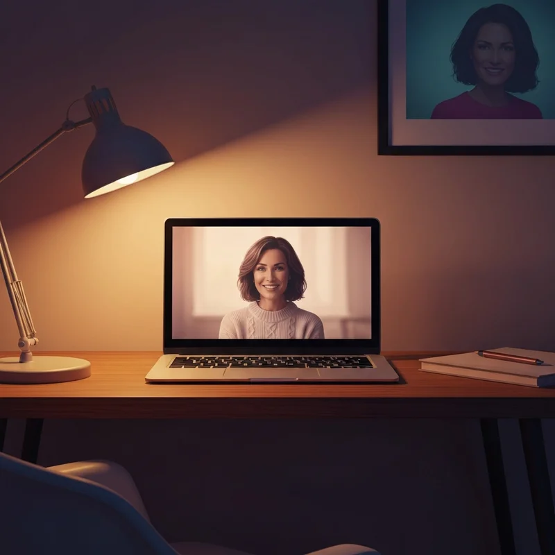 A realistic and soothing digital companion experience involving a free sex girlfriend interaction in a private, cozy setting.