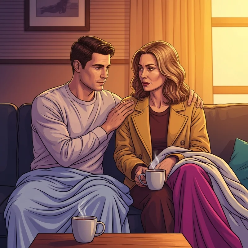 Two friends sitting together in a supportive environment, reflecting on what to say to someone who is struggling mentally.