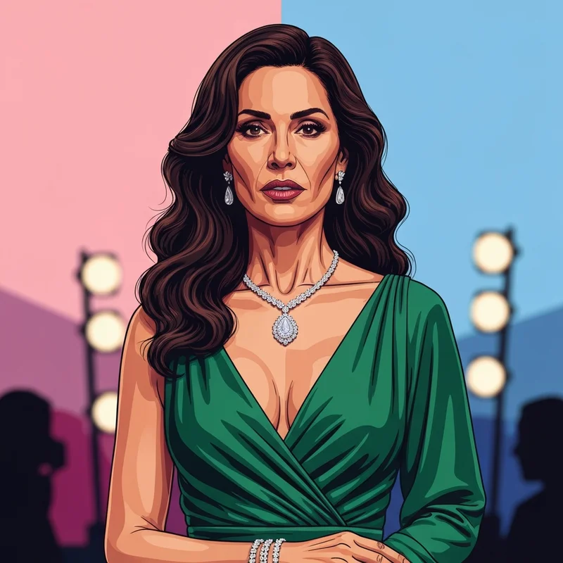 Eiza González attending a high-fashion red carpet event, showcasing her status as a global icon and Bulgari brand ambassador.