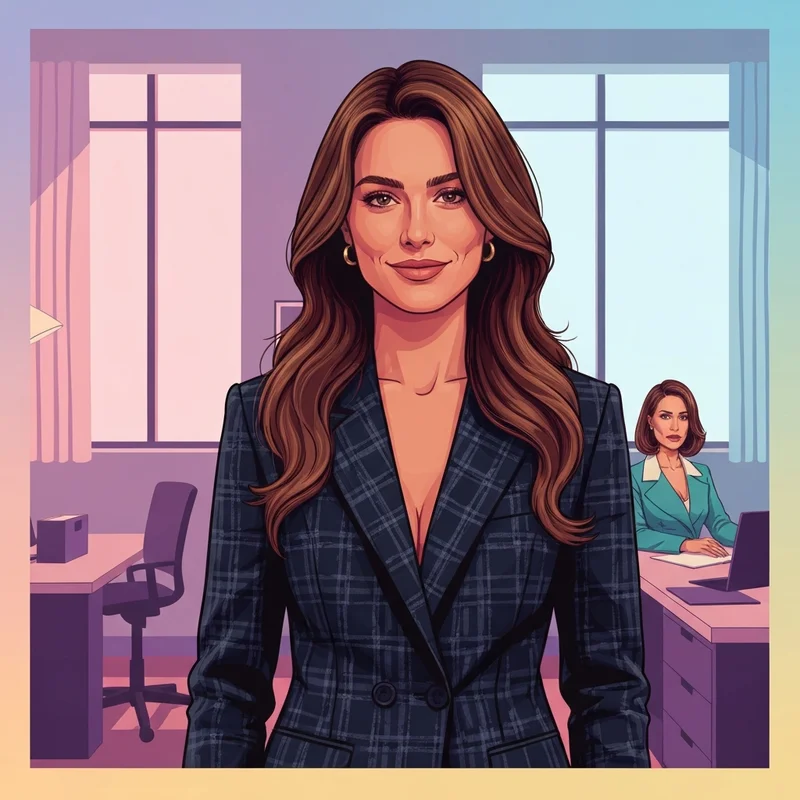 Camila Morrone sitting in a professional Hollywood studio, embodying the successful pivot from model to Emmy-nominated actress.