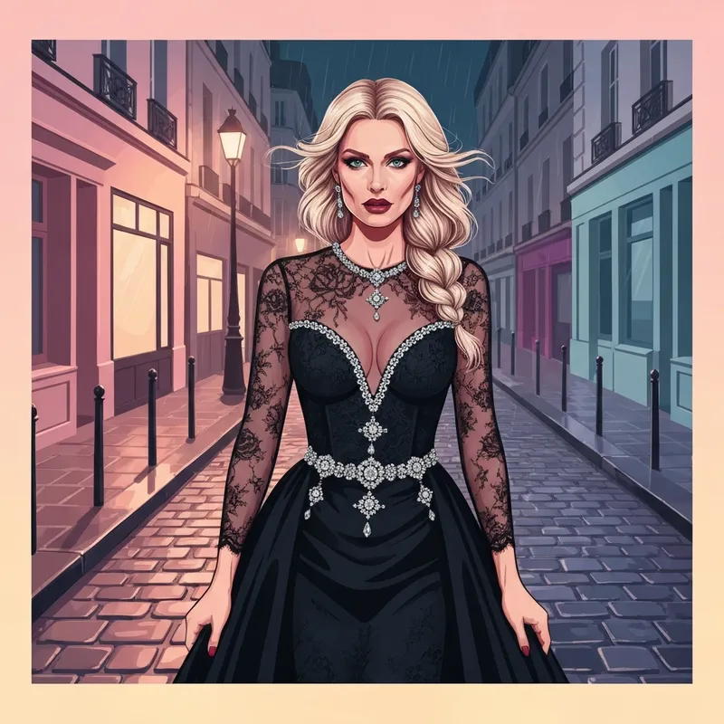 Margot Robbie Wuthering Heights press tour look in a gothic Chanel gown with diamonds