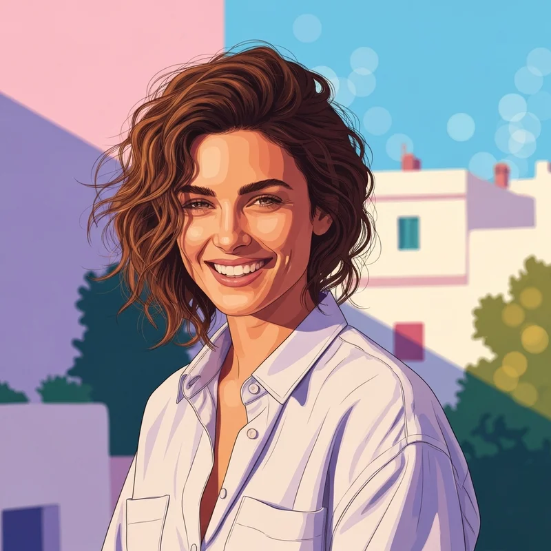 Portrait of actress Emily Bader showing her authentic beauty and signature style.