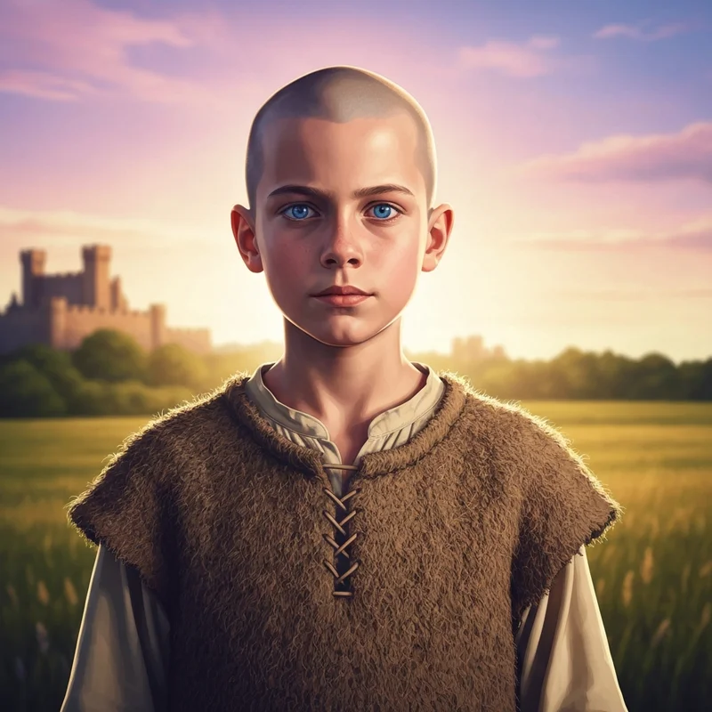 Dexter Sol Ansell as Egg in A Knight of the Seven Kingdoms, cinematic lighting, Targaryen vibes