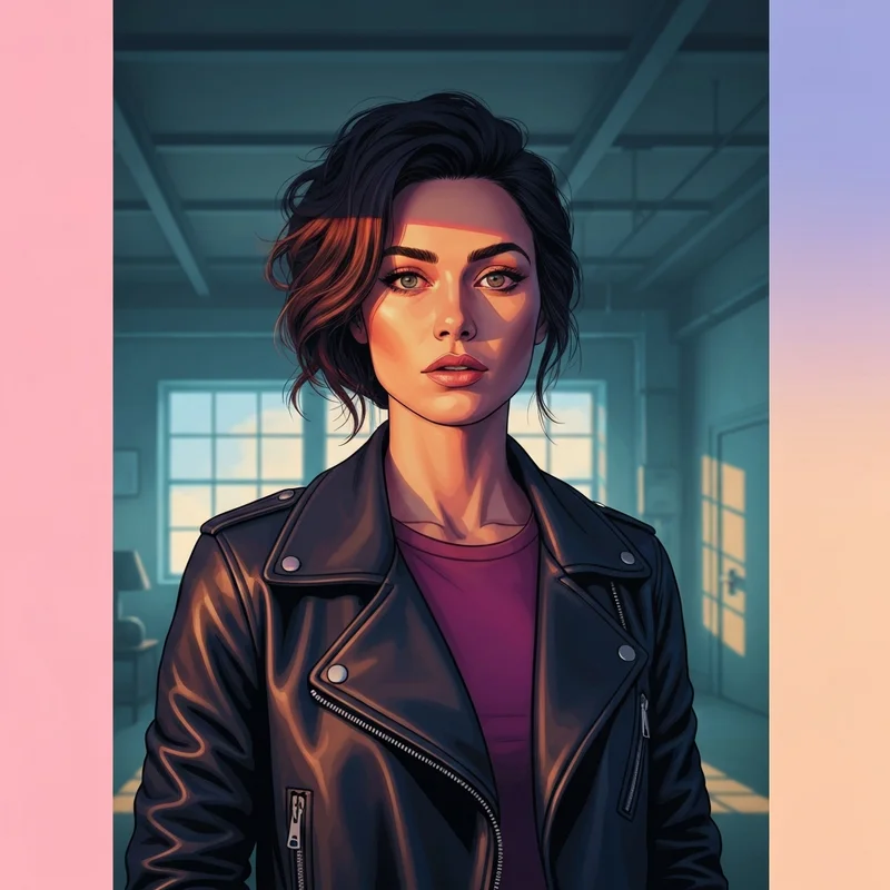 Odessa A'zion portrait showcasing her alternative style and artistic presence in a cinematic Los Angeles setting.