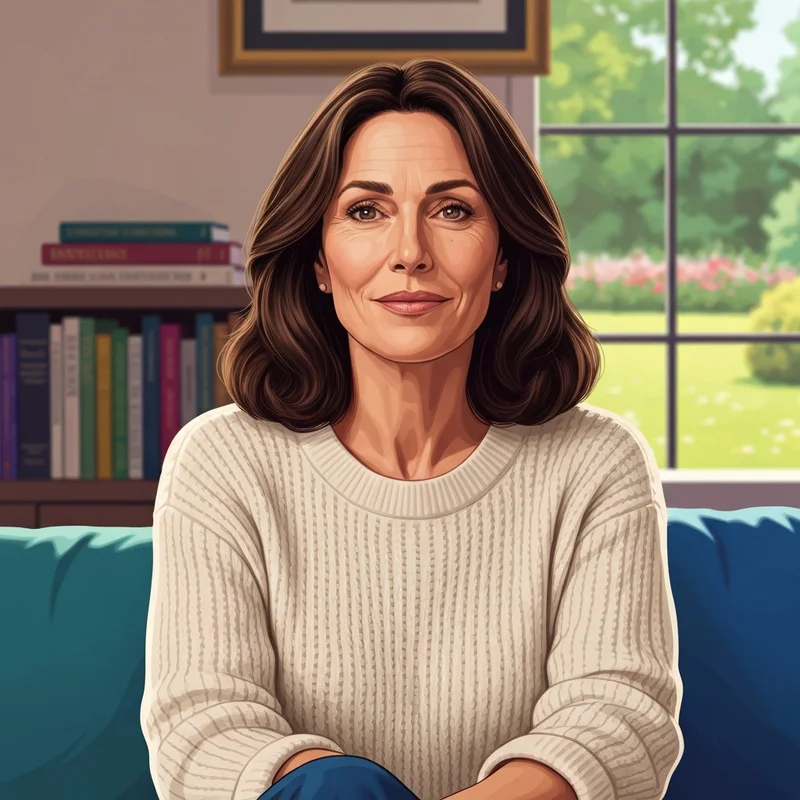 Kayla Wallace sitting in a serene modern setting reflecting on her career and motherhood journey in 2026.