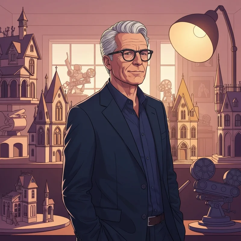 Bo Welch, the acclaimed production designer and husband of Catherine O'Hara, pictured in a creative studio environment.