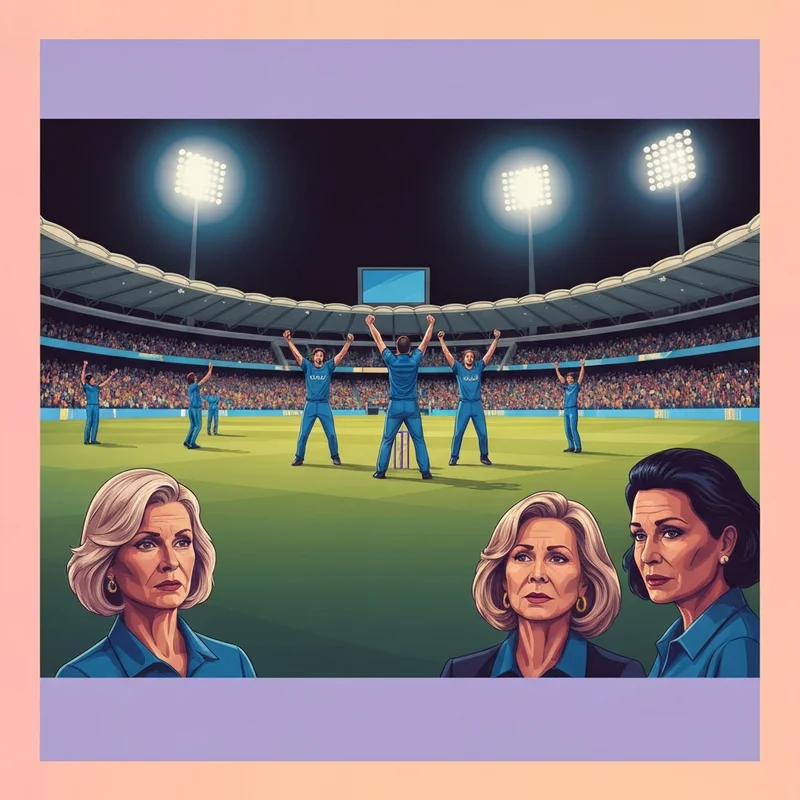 India vs South Africa T20 World Cup 2026 match celebration in Navi Mumbai.