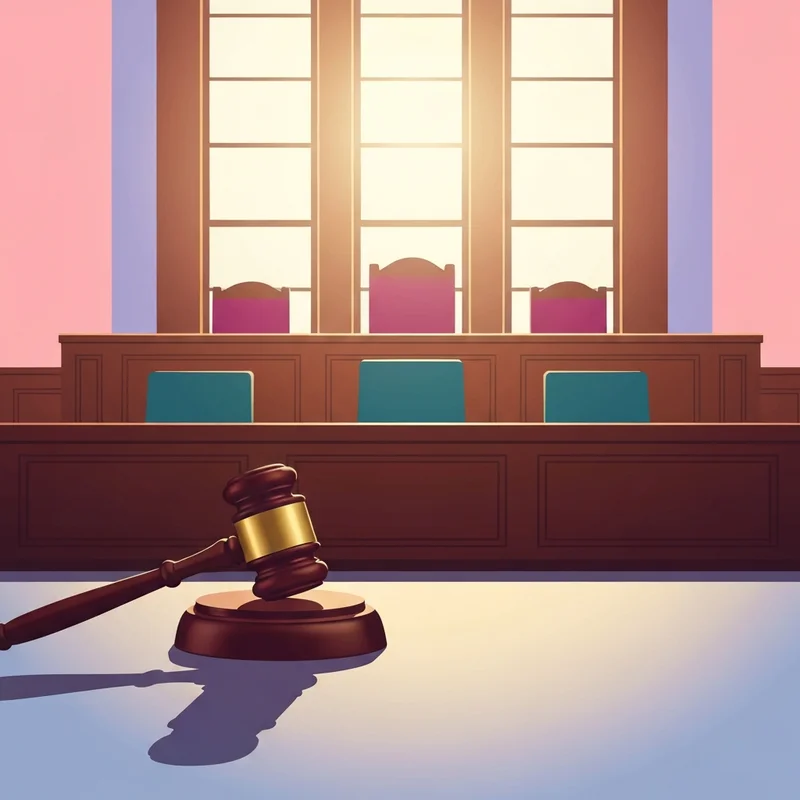 A formal federal courtroom setting representing the ryan routh sentencing and the weight of justice.