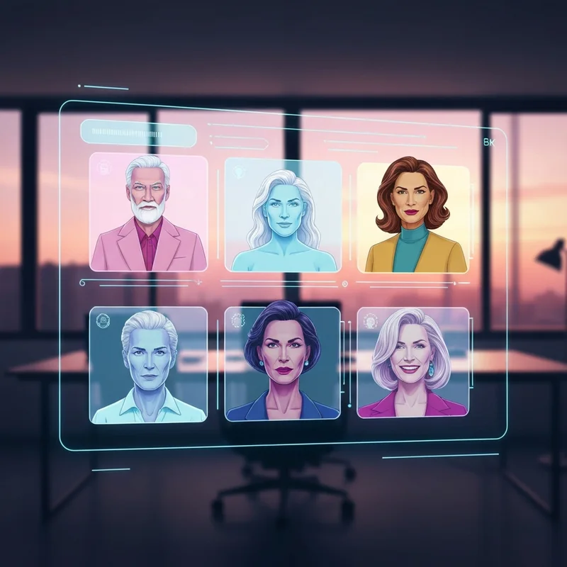 A diverse group of high-tech digital avatars representing the best ai chatbot options for 2026, cinematic and futuristic.