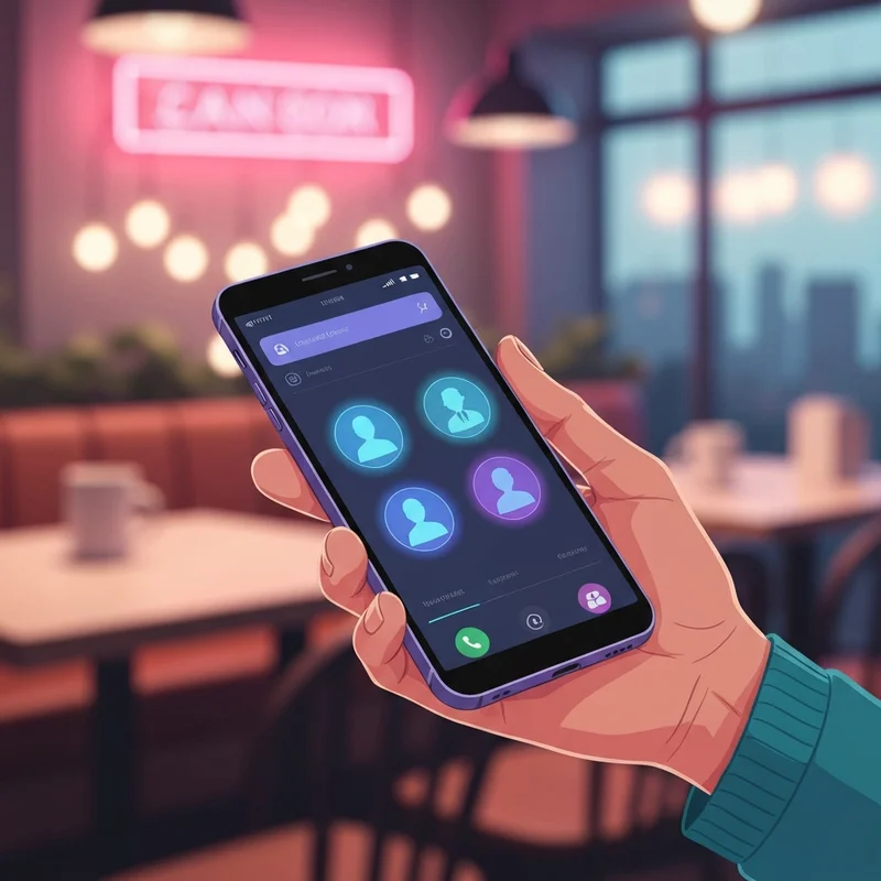 A modern smartphone screen displaying a variety of vibrant best ai chatbot apps in a clean, minimalist interface.