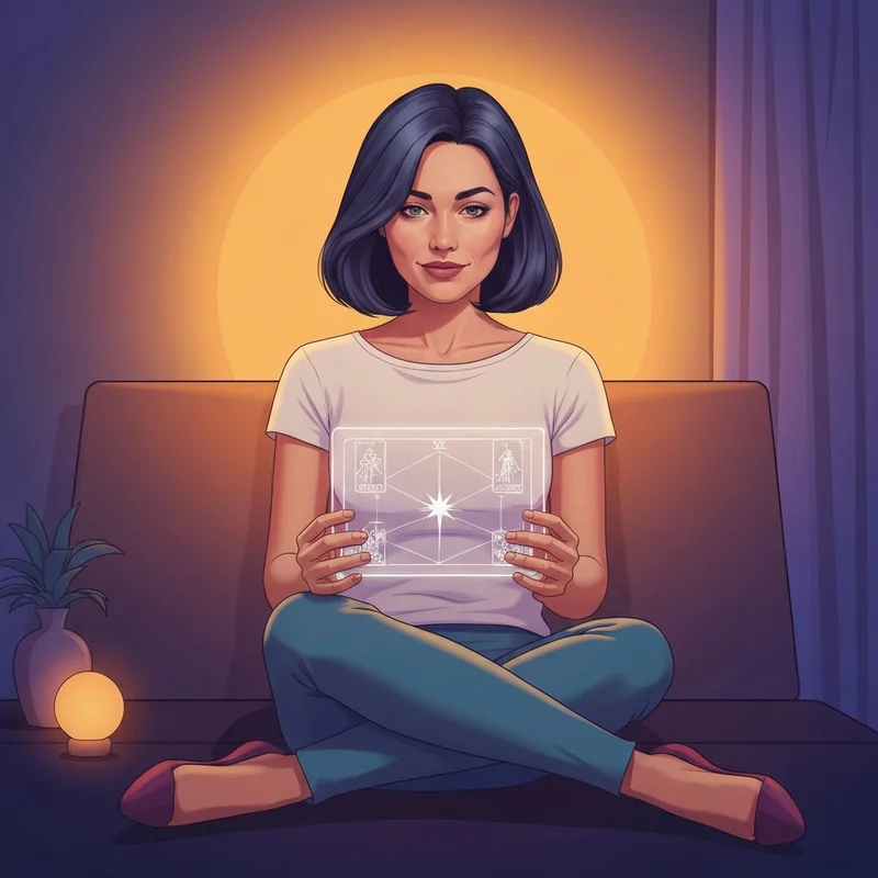 A digital free relationship reading interface showing symbolic love tarot cards for emotional clarity.