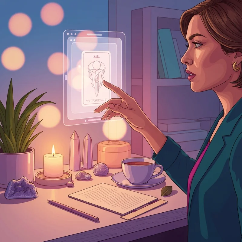 A close-up of a digital tarot card interface showing a glowing Sun card, representing a free yes or no tarot card reading accurate.