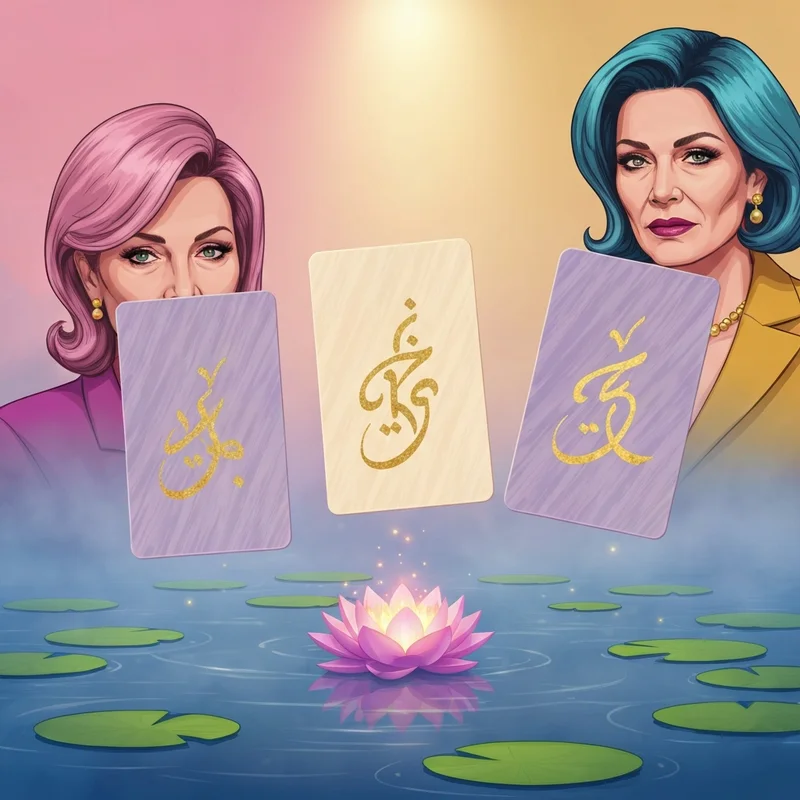 An ethereal scene of floating silk oracle cards with gold embroidery for a chinese tarot reading free, soft focus on a blooming lotus flower, golden hour lighting.