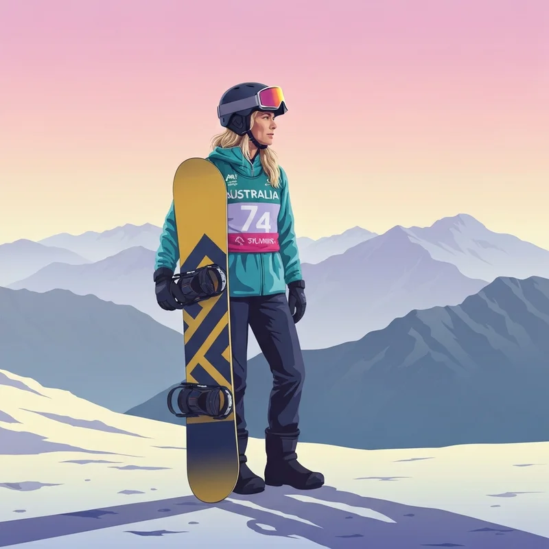 Abbey Wilson the Australian Olympic snowboarder training for Milano Cortina 2026