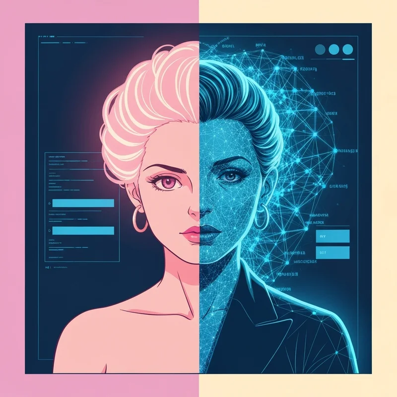 A visual representation of the digital identity kairia mia featuring gaming aesthetics and linguistic nodes.