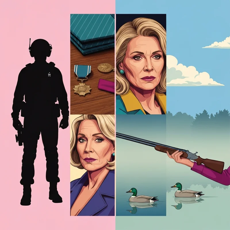 A visual disambiguation guide for the name Chris Harrell including actor, veteran, and hunting guide themes.