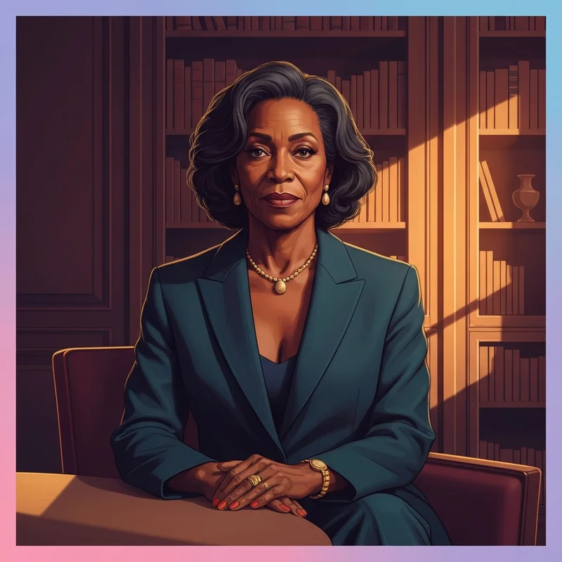 A cinematic and artistic depiction of the maternal archetype in modern media, symbolizing strength and agency for the keyword horny black mothers.