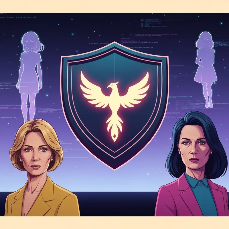 A digital-themed illustration representing anime fenix safety and secure streaming protocols.