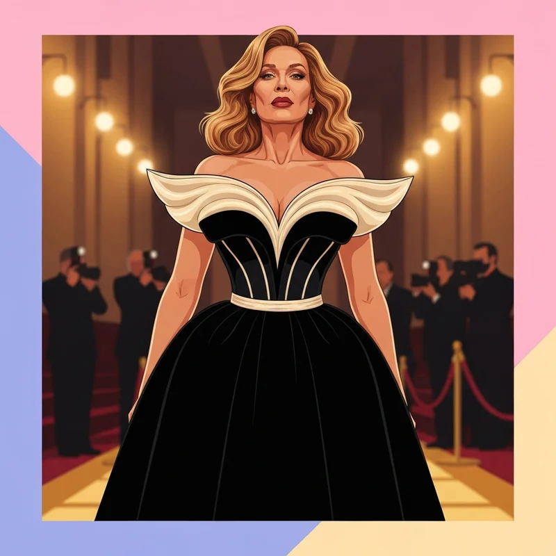 Jennifer Lopez wore a dramatic gown to the governors awards featuring sculptural Tamara Ralph couture and Chopard jewelry.