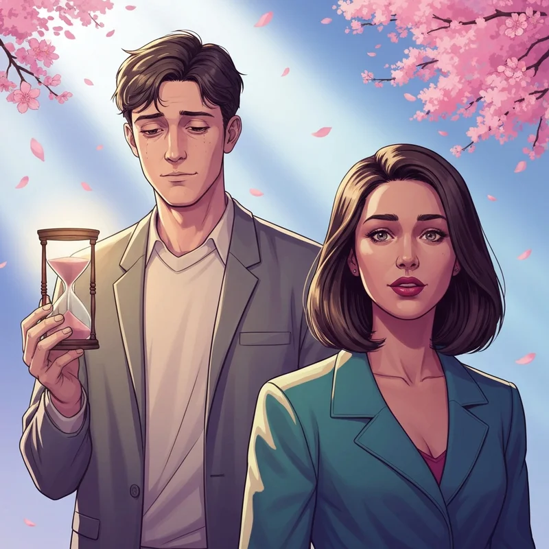 Emotional scene from the mom i'm sorry anime showing a young man making a sacrificial deal.