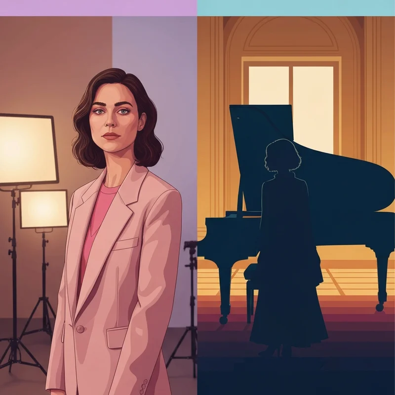 Portrait of Shanti Carson, the dual-threat indie actress and Atlantic-Canadian composer, in a cinematic artistic setting.