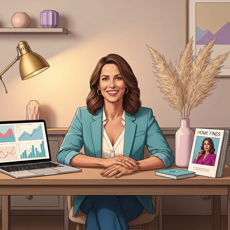 A professional and stylish woman representing the multi-faceted brand of Brittany L. Smith including business and home decor elements.