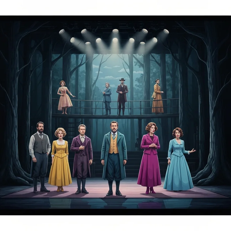 Casting Into the Woods theater production guide with character archetypes